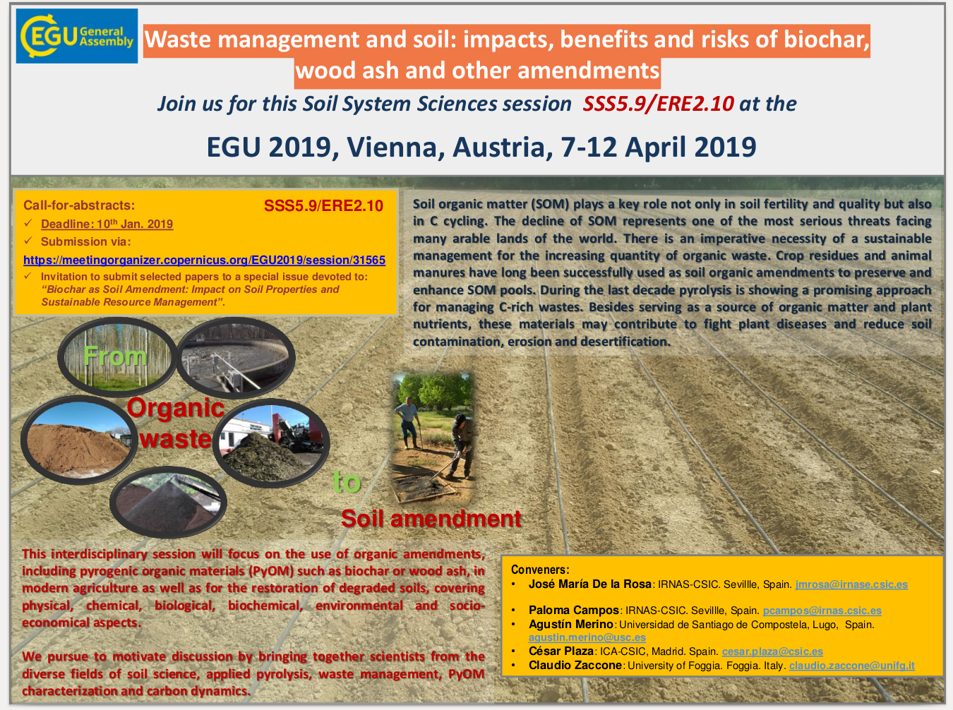 Waste management and soil impacts, benefits and risks of biochar, wood